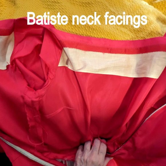 Vintage 1950s Holiday Xmas Party DRESS RED TAFFETA Bust 36" - Picture 8 of 8